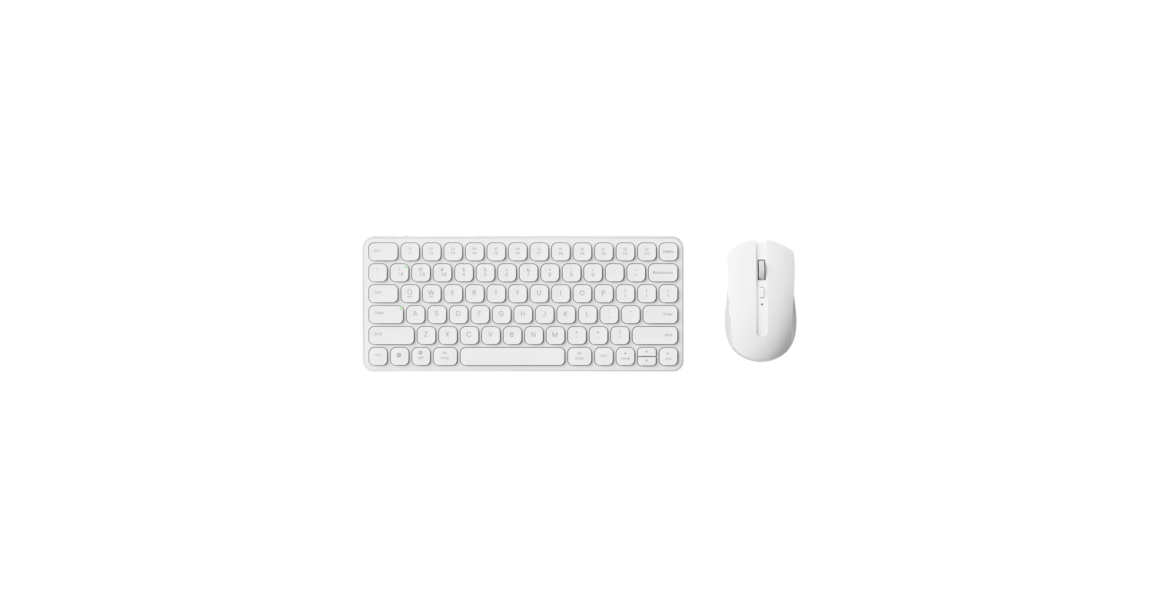 Lofree Wireless Silent-Click Adjustable Dpi Keyboard and Mouse Combo, Compatible with Windows, Mac, Linux, Chrome