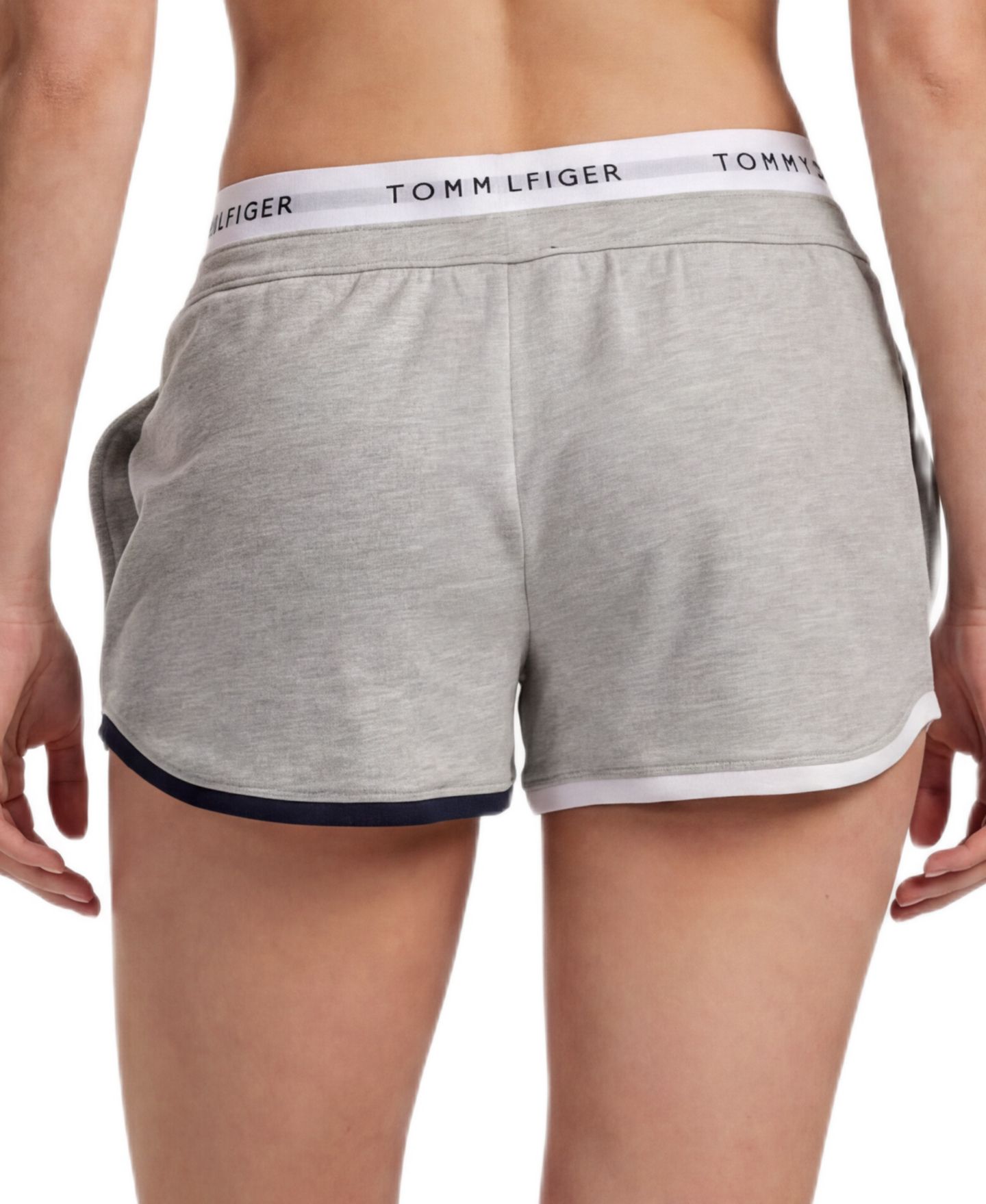 Женские шорты Tommy Hilfiger Mid-Rise French Terry Boxer Shorts, 3" Inseam, цвет: Меланжевый серый — фото 5