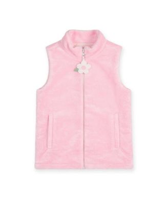 Little Girls (4-6X) Plush Fleece Zip Up Vest Jacket