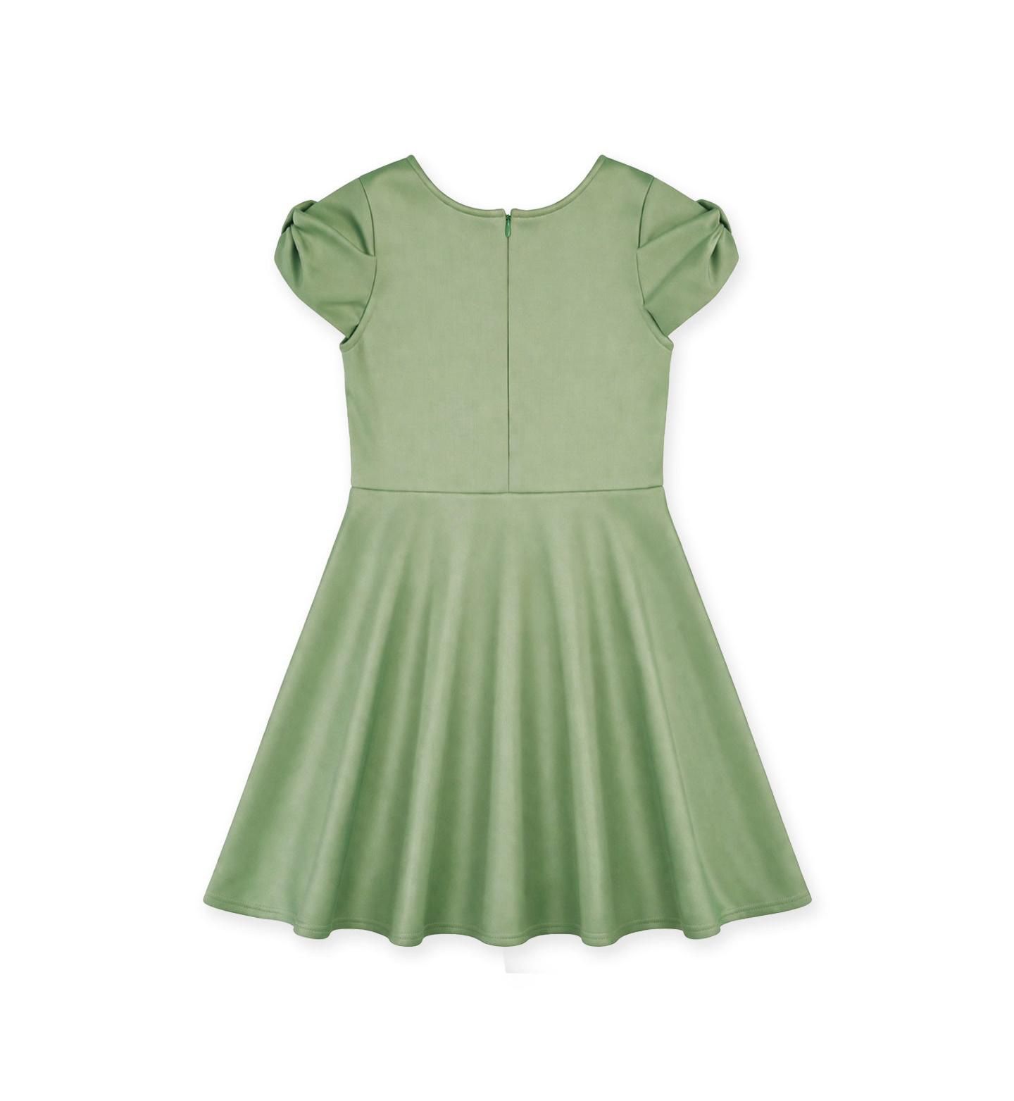Платье Florence Eiseman Scuba Knit Dress with Bow для девочек, цвет: Шалфейный — фото 2