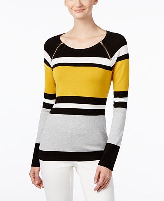 INC International Concepts Colorblocked Sweater, Created for Macy's ...