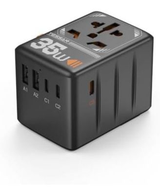 35W 3 USB-C 2 USB-A Travel Adapter