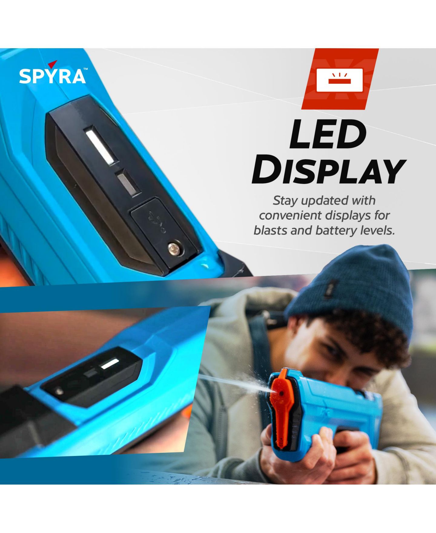 Детские игрушки SPYRA SpyraGO Electric Lightweight Water Blaster, 2-Pack, Ages 8+ — фото 5