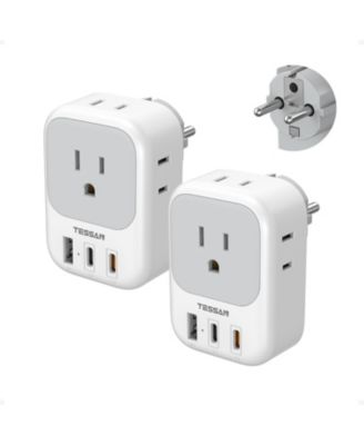 Cell Phone Charging Accessory with 20W, 4 Outlets, 2 USB-C for Home, Office and Travel