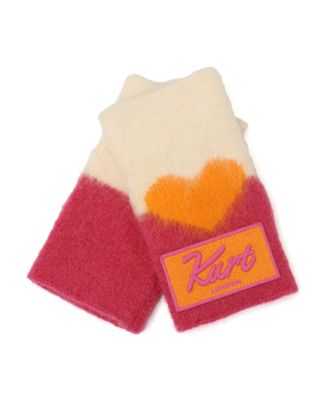 Women's Heart Jacquard Arm Warmers Gloves
