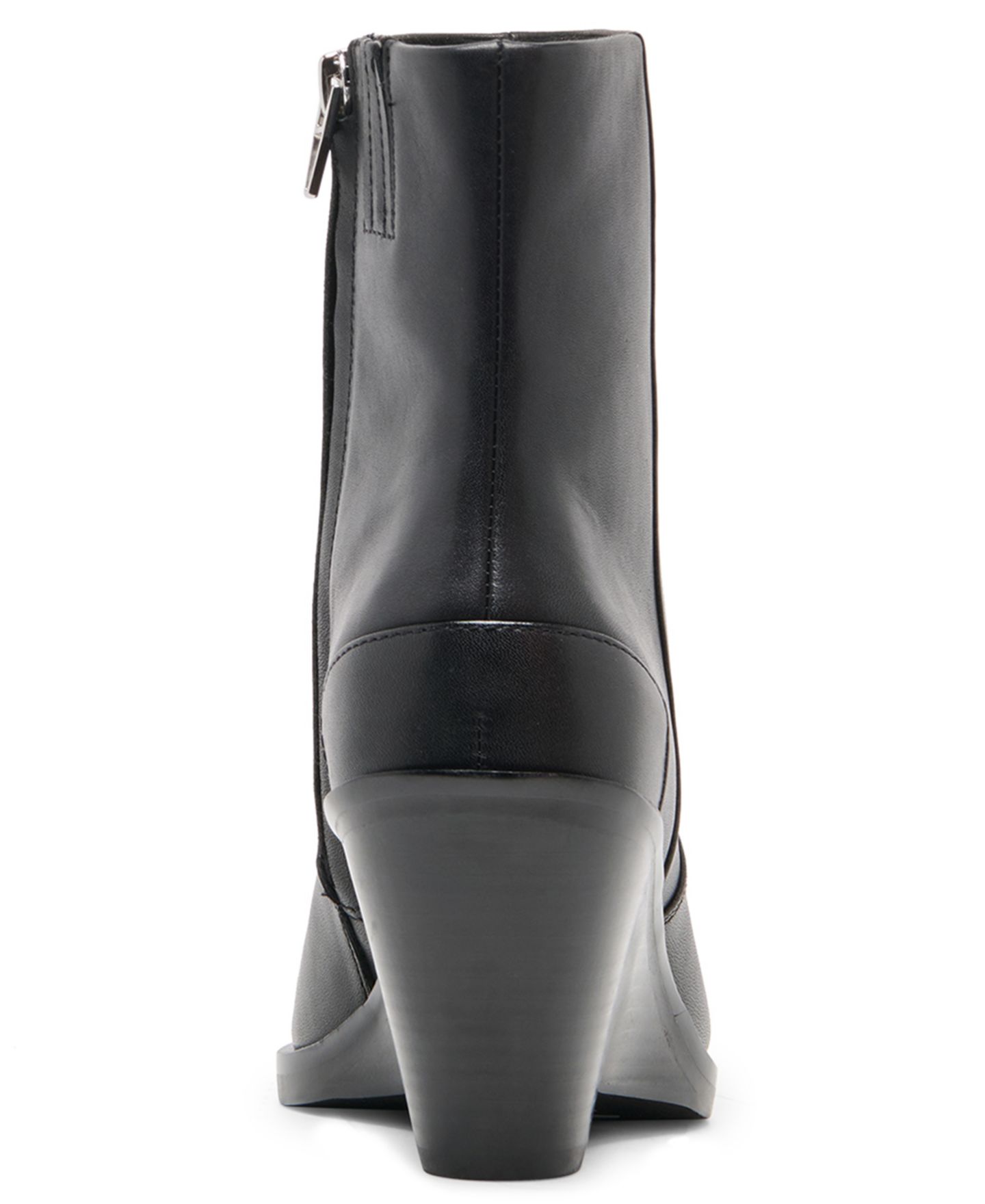 Женские ботинки Dolce Vita Ashtin Wedge Heel Dress Booties, цвет: Чёрный кожаный — фото 3