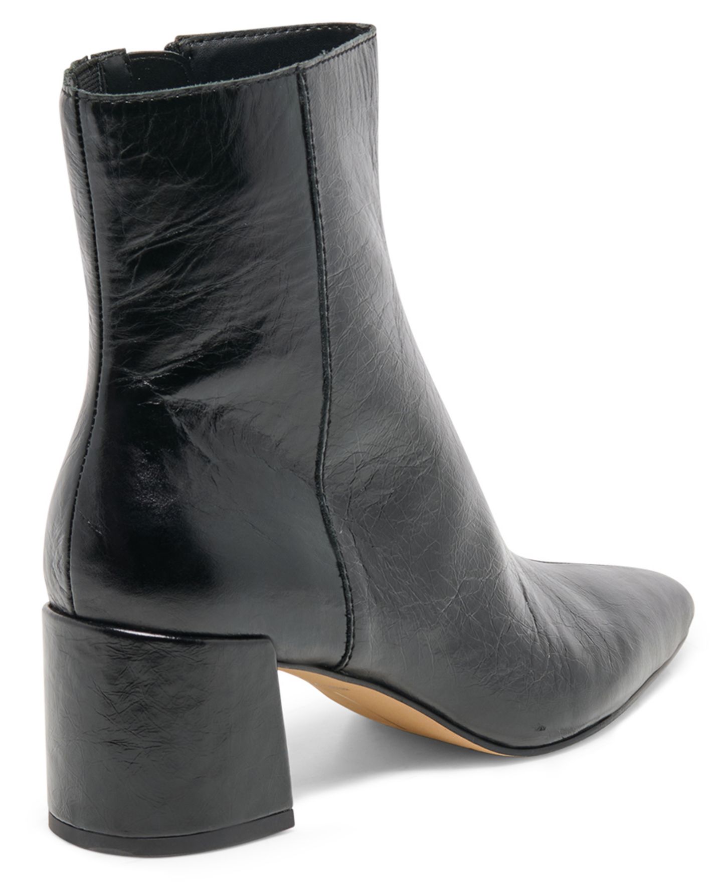Женские ботинки Dolce Vita Bayra Wide Width Snip Toe Heeled Dress Booties, цвет: Полуночная лаковая кожа — фото 7