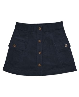 Toddler Girls Organic Corduroy Button Front Skirt