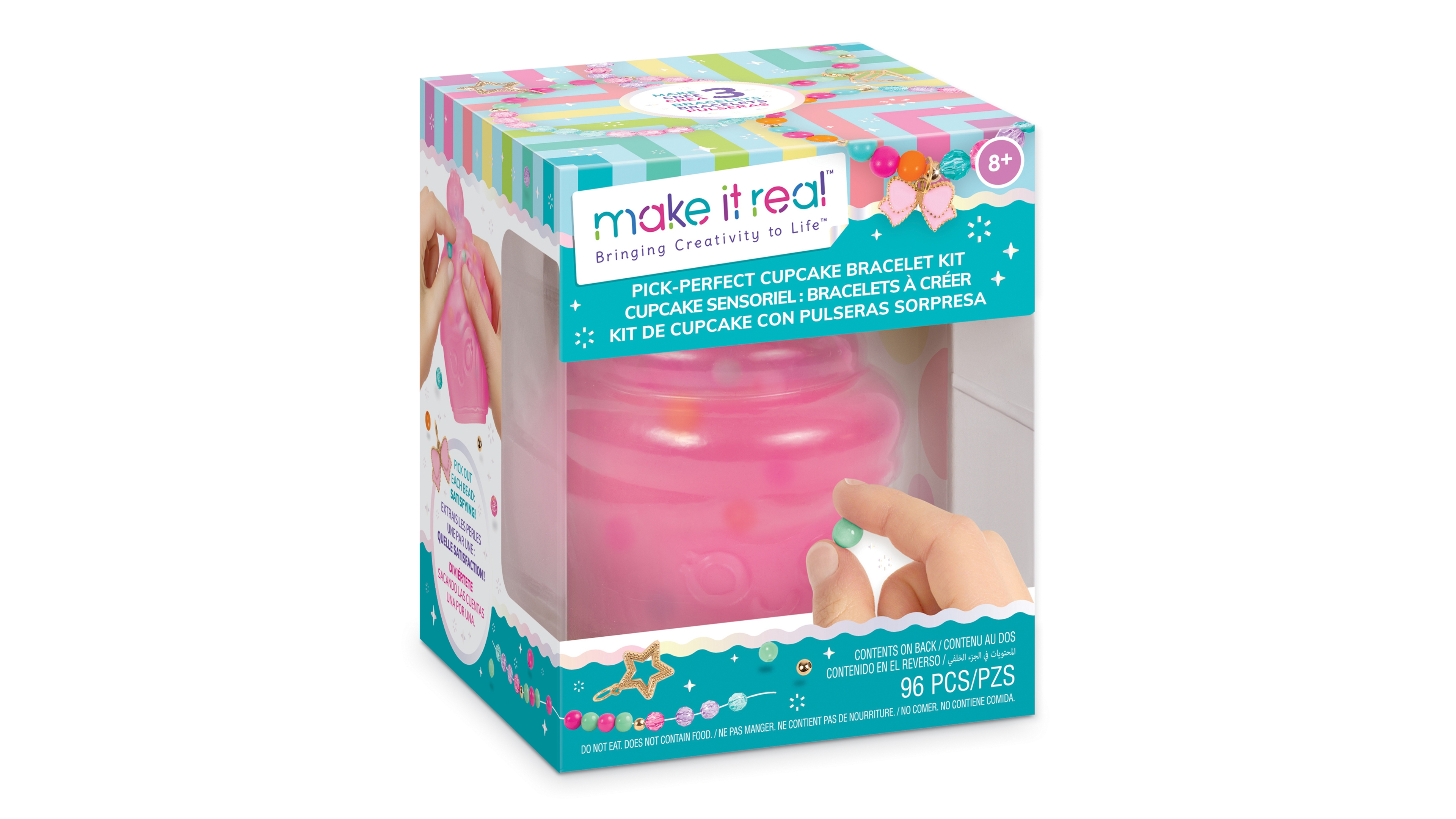 Make It Real Pick Perfect Cupcake Bracelet Kit, Ages 8+