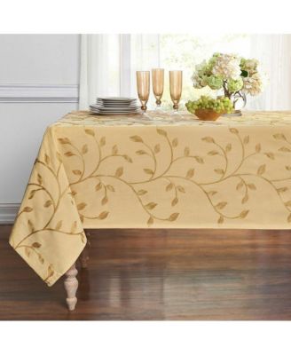 Living Madison Floral Embroidered Fabric Tablecloth