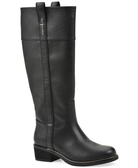 Женские ботинки White Mountain Merrier Western Tall Shaft, цвет: Чёрный гладкий
