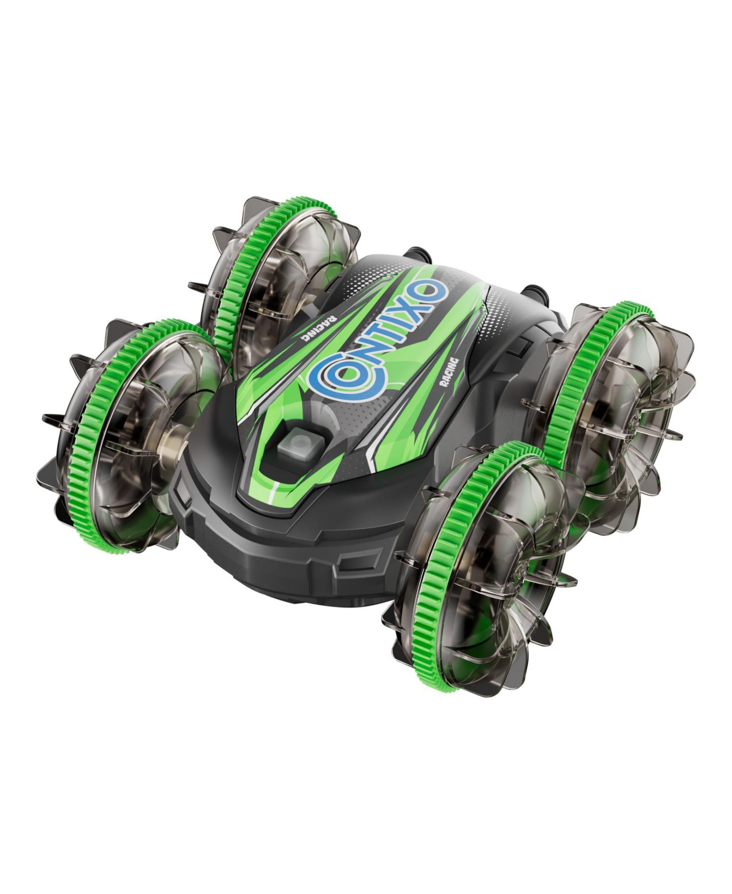 Детская игрушка Contixo AV1 4WD Amphibious RC Stunt Car with LED Lights, цвет: Зелёный — фото 2