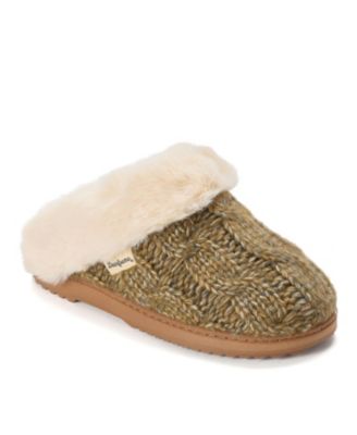 Women's Nicki Knit Scuff Cable Knit Slippers