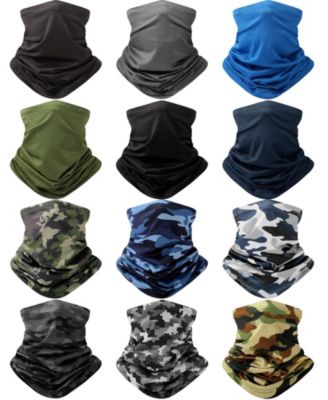 12 Pack Neck Gaiter Face Mask UV Protection Breathable Outdoor Scarf