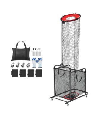 Height Adjustable Volleyball Setter Training Net with Cart