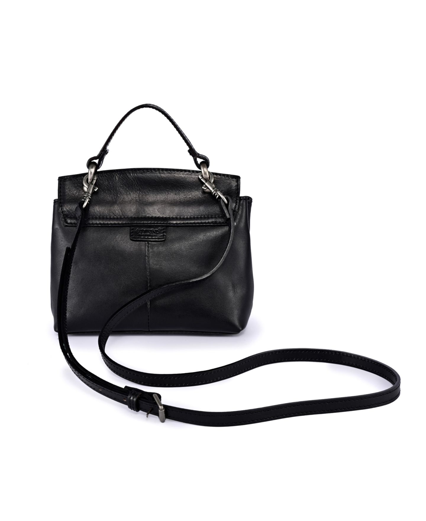 Женская сумка OLD TREND Cypress Small Leather Crossbody, цвет: Чёрный — фото 10