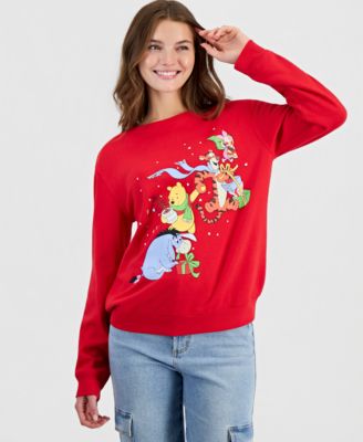 Juniors' Winnie and Friends Graphic Crewneck Fleece Sweatshirt