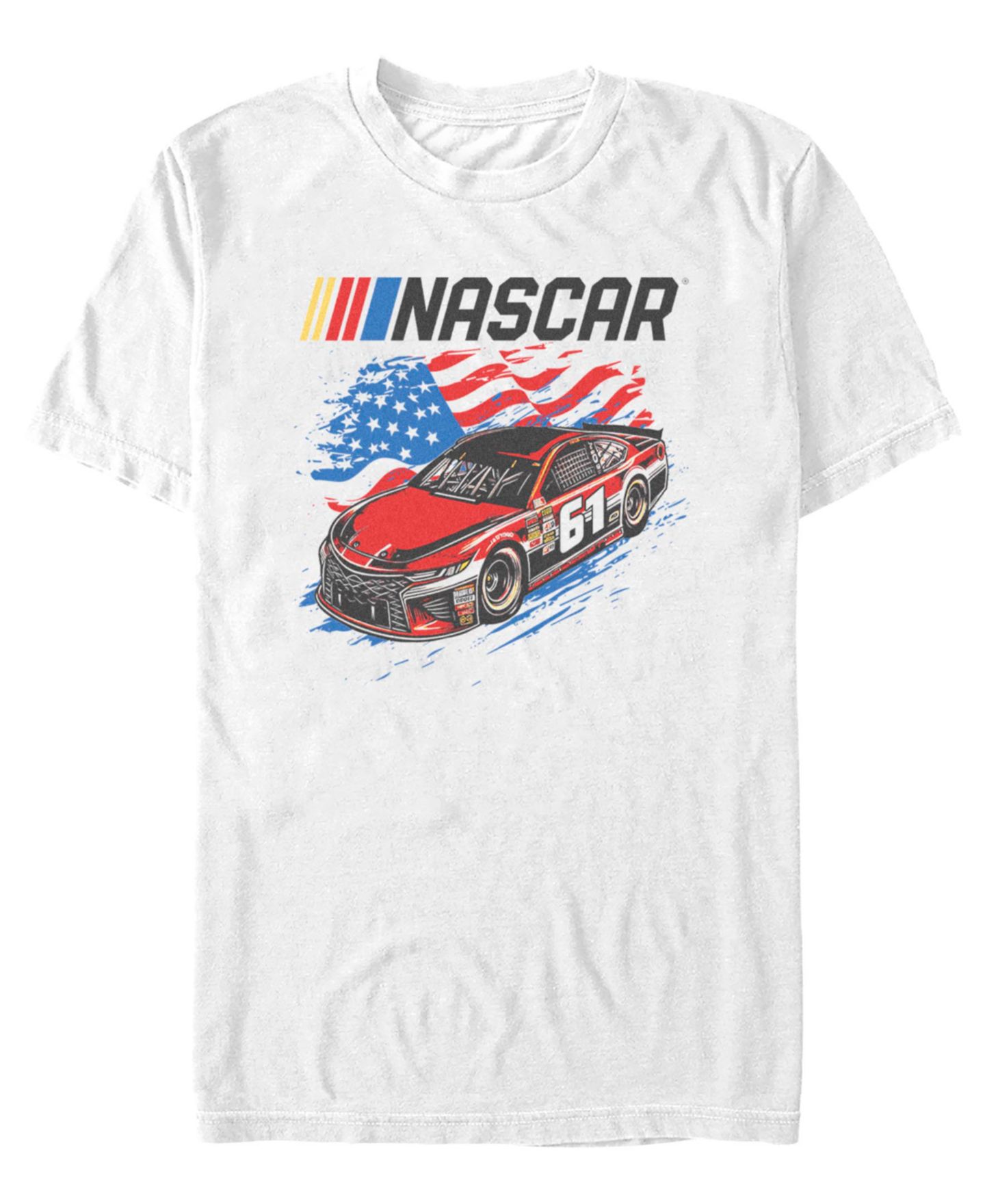 Мужская футболка Fifth Sun Nascar Flag Racer Graphic, цвет: Белый — фото 1