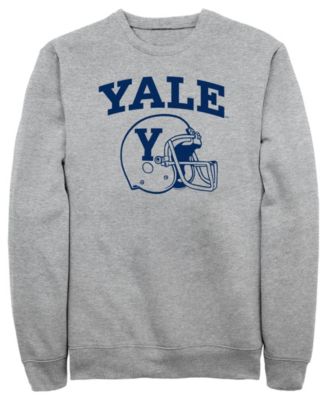 Men's Yale Football Helmet Graphic Crewneck Sweatshirt