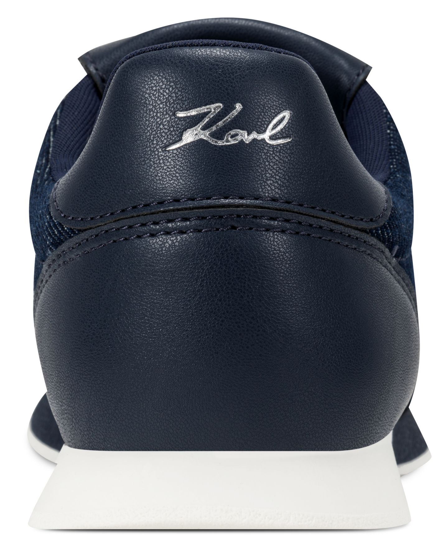 Женские кроссовки KARL LAGERFELD PARIS Midwood Lace-Up, цвет: Тёмно-синий — фото 3