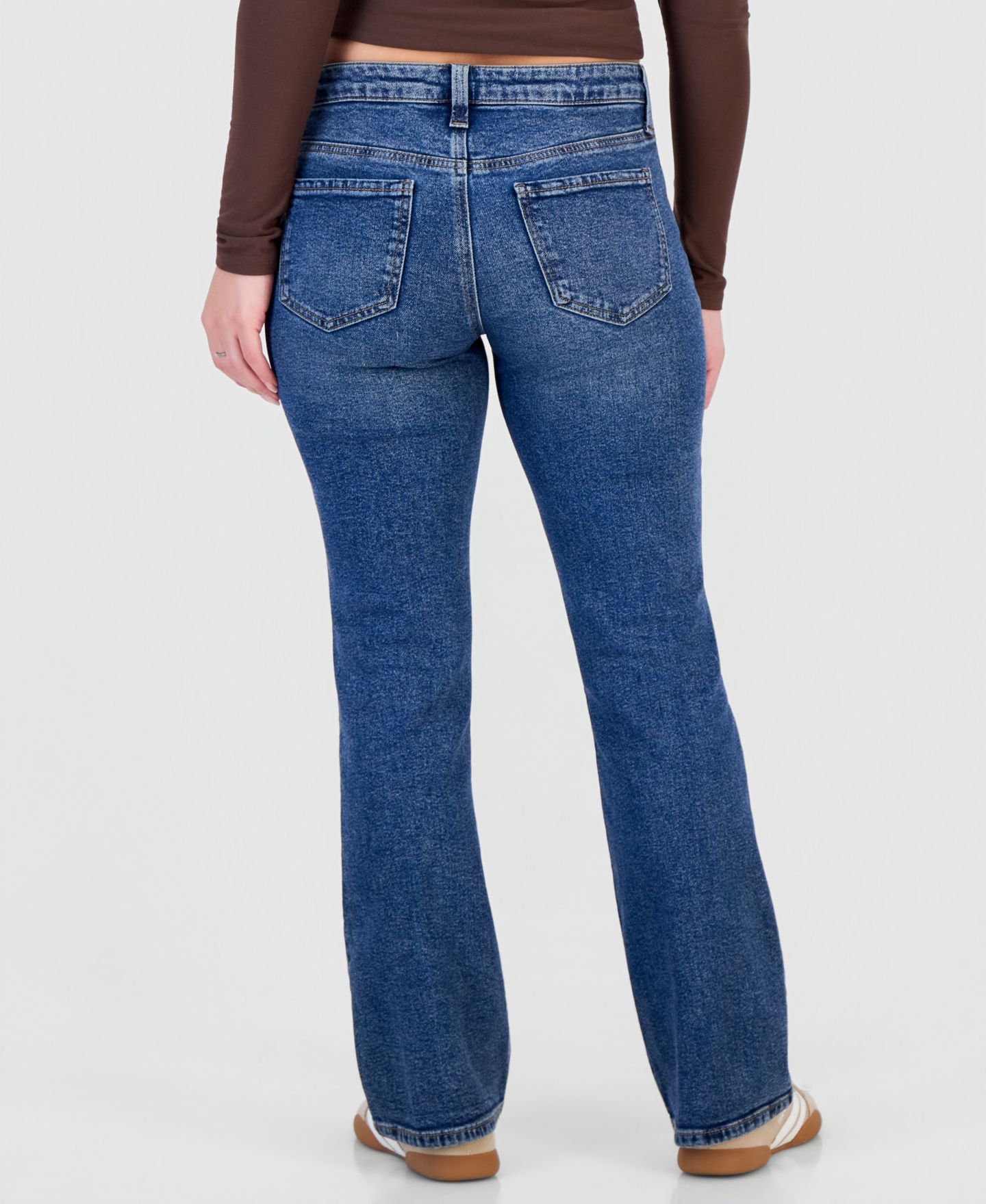 Женские джинсы Celebrity Pink Juniors' Low-Rise Retro Bootcut, цвет: Borrego — фото 4