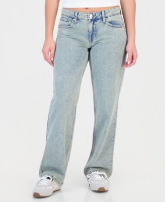 Juniors' Low-Rise Straight-Leg Jeans