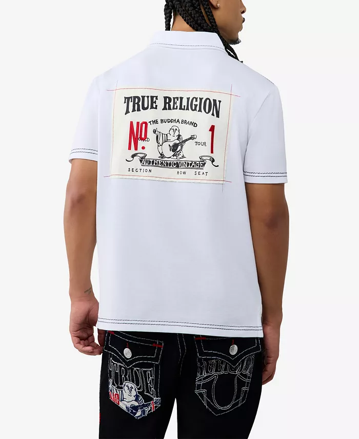 Men's Buddha Logo Polo Shirt - thumbnail 4