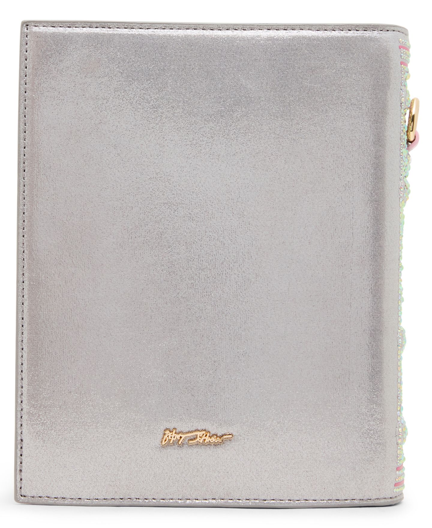 Женская сумка Betsey Johnson Paris Hilton That's Hot Mini Crossbody Handbag, цвет: Серебряный разноцветный — фото 2