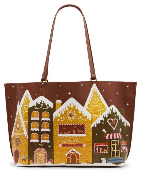 Женская сумка Betsey Johnson Takes A Village Large Tote, цвет: Коричневый