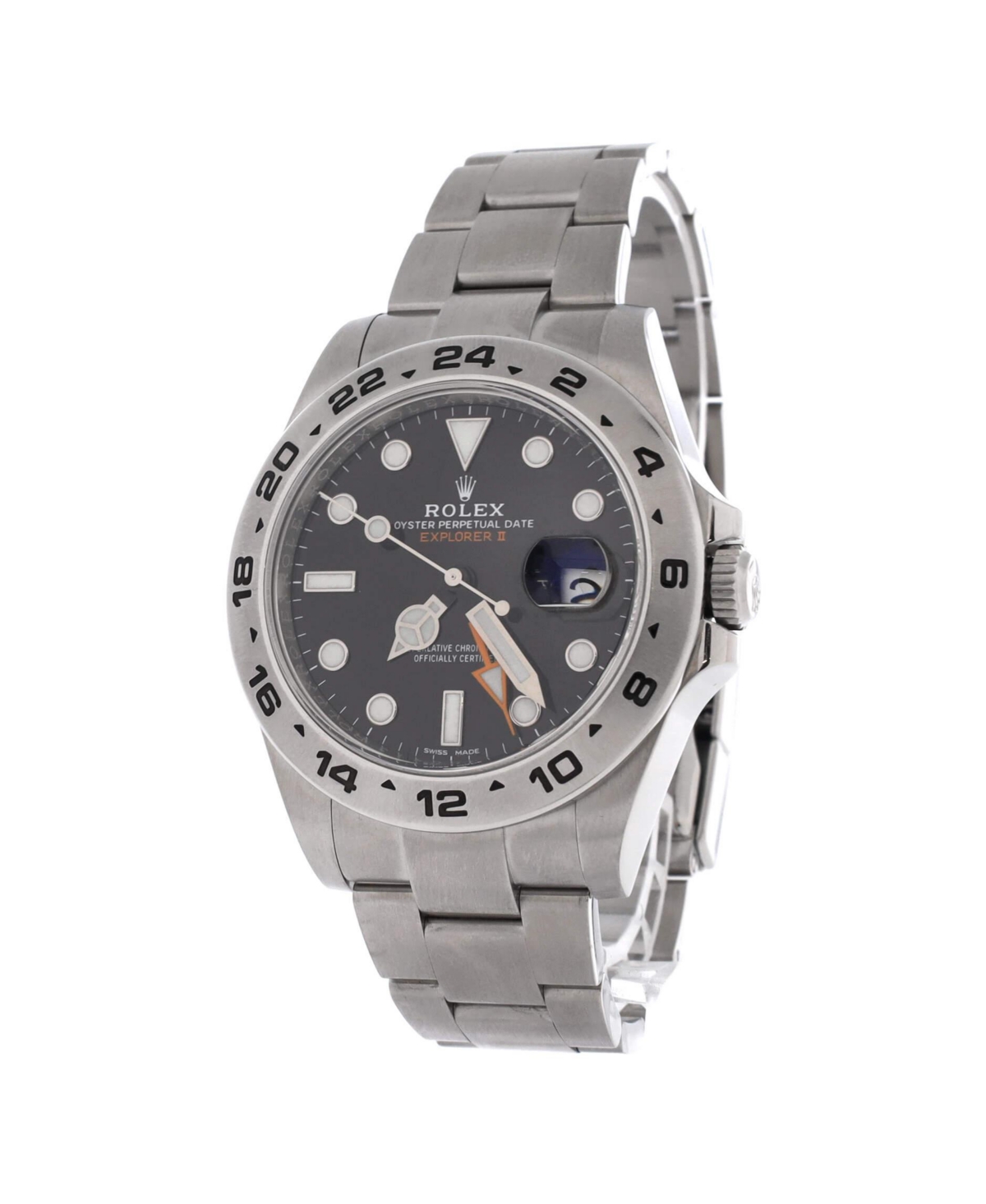 Pre-Owned Rolex Oyster Perpetual Explorer Ii Automatic Watch in Stainless Steel 42mm