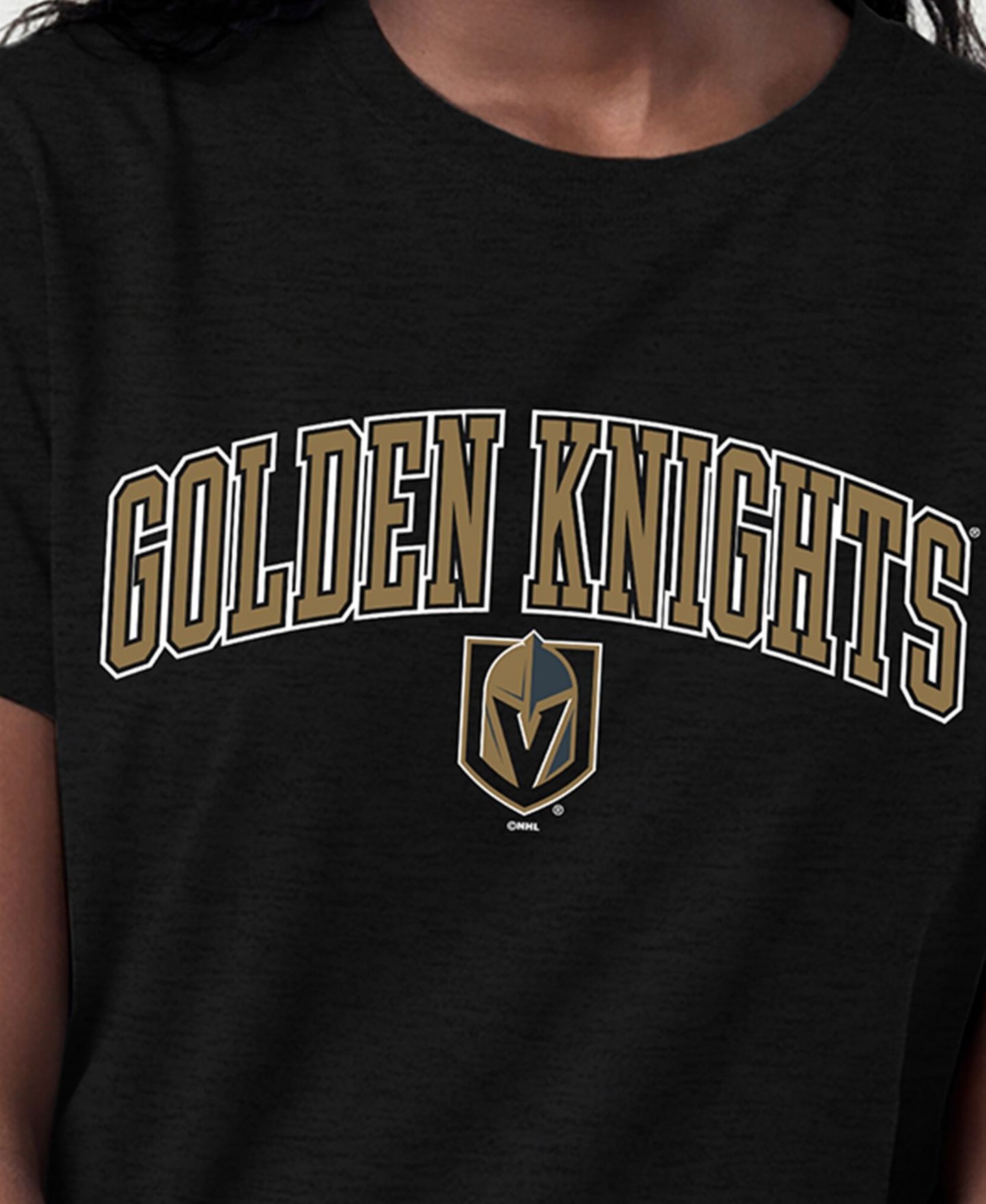 Женская футболка Champion Vegas Golden Knights Arch Mascot Logo Screen Print — фото 5