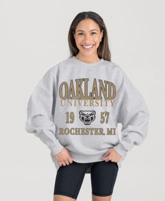 Women's Oakland Golden Grizzlies Fleece-Graphic Pullover Sweatshirt