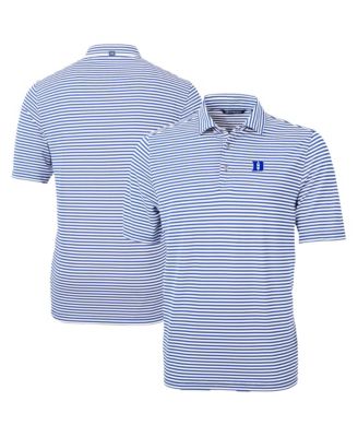 Men's Royal Duke Blue Devils Virtue Eco Pique Stripe DryTec Polo Shirt