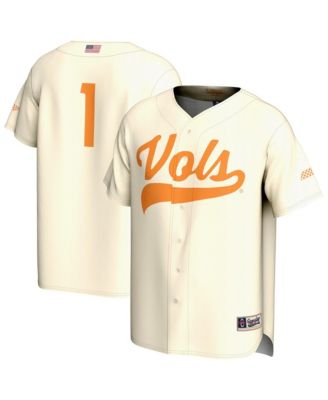 Big Boys and Girls 1 Cream Tennessee Volunteers Lightweight Baseball Fashion Jersey