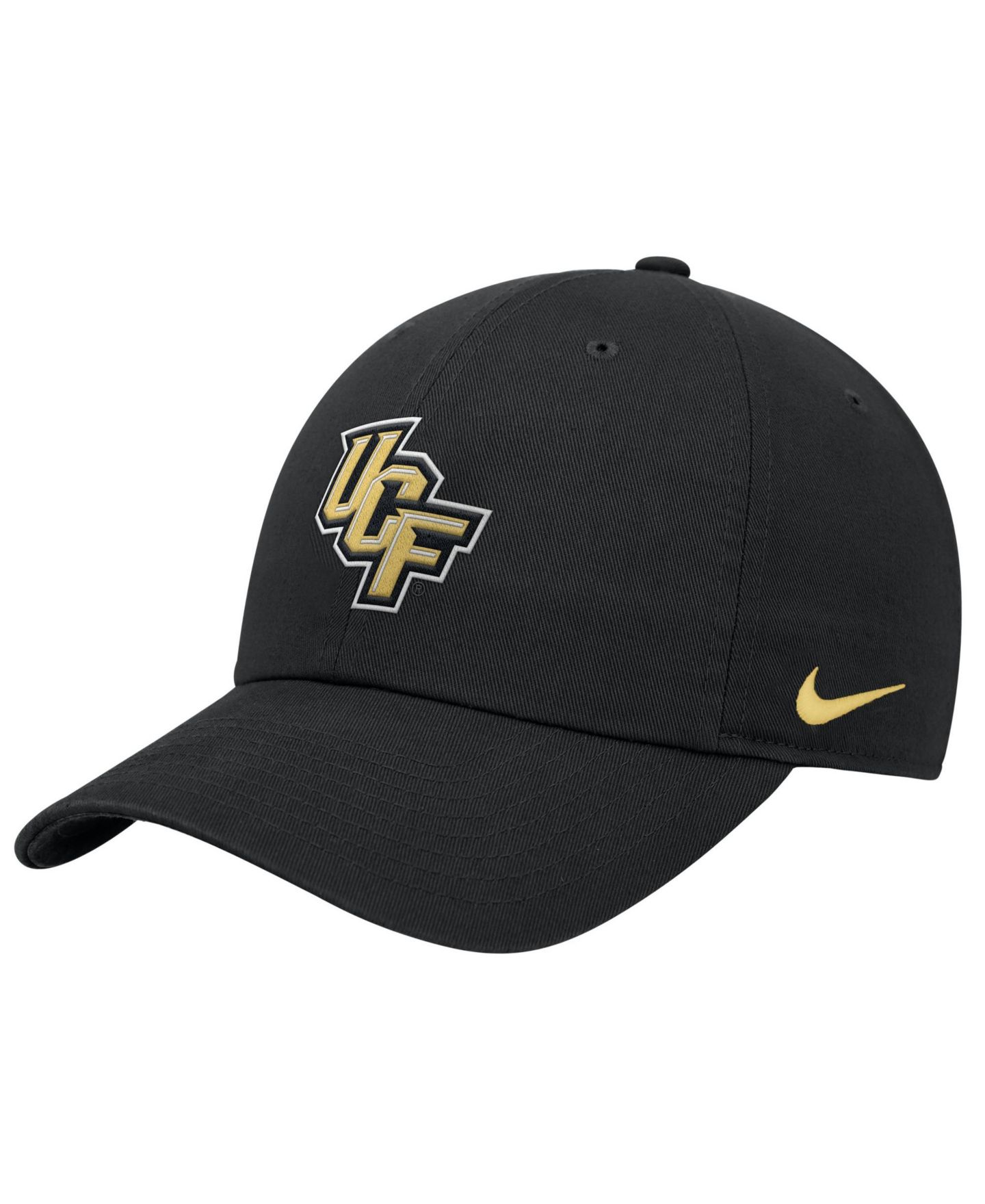Мужская кепка Nike Black UCF Knights 2026 Sideline Club Adjustable Hat — фото 1