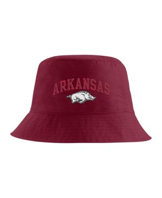 Men's Cardinal Arkansas Razorbacks Apex Striped Bucket Hat