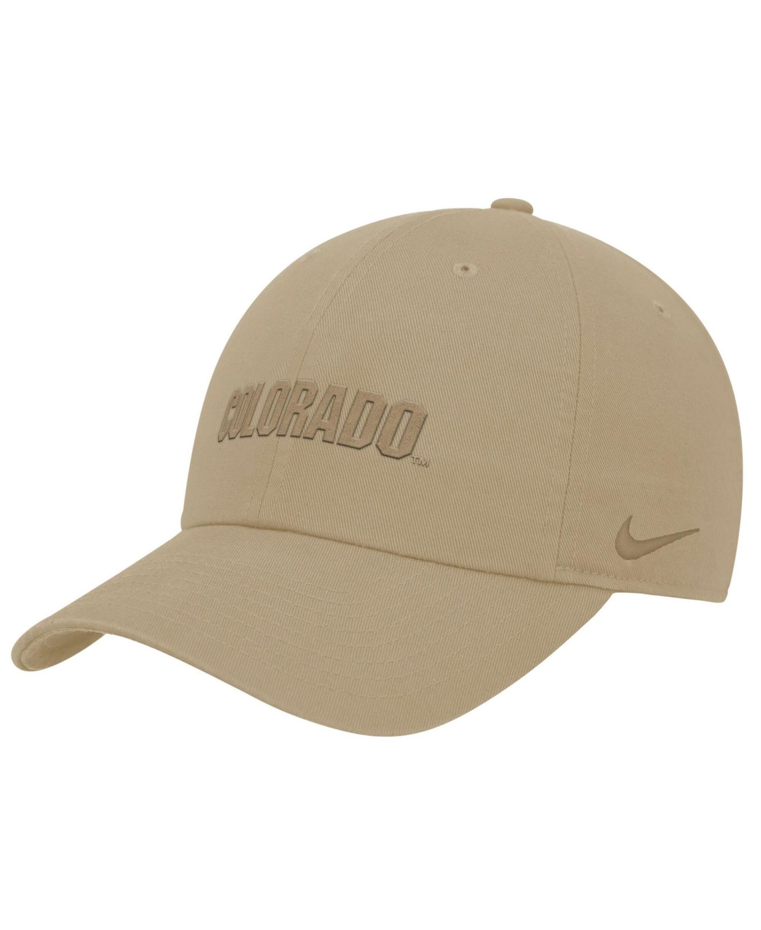 Men's Beige Colorado Buffaloes Club Adjustable Hat