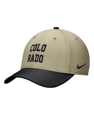Men's Beige/Black Colorado Buffaloes Dri-FIT SwooshFlex Hat