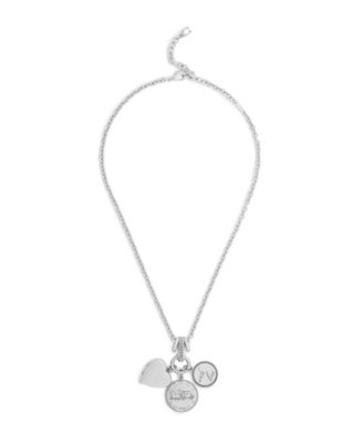 Silver Heritage Charm Pendant Necklace