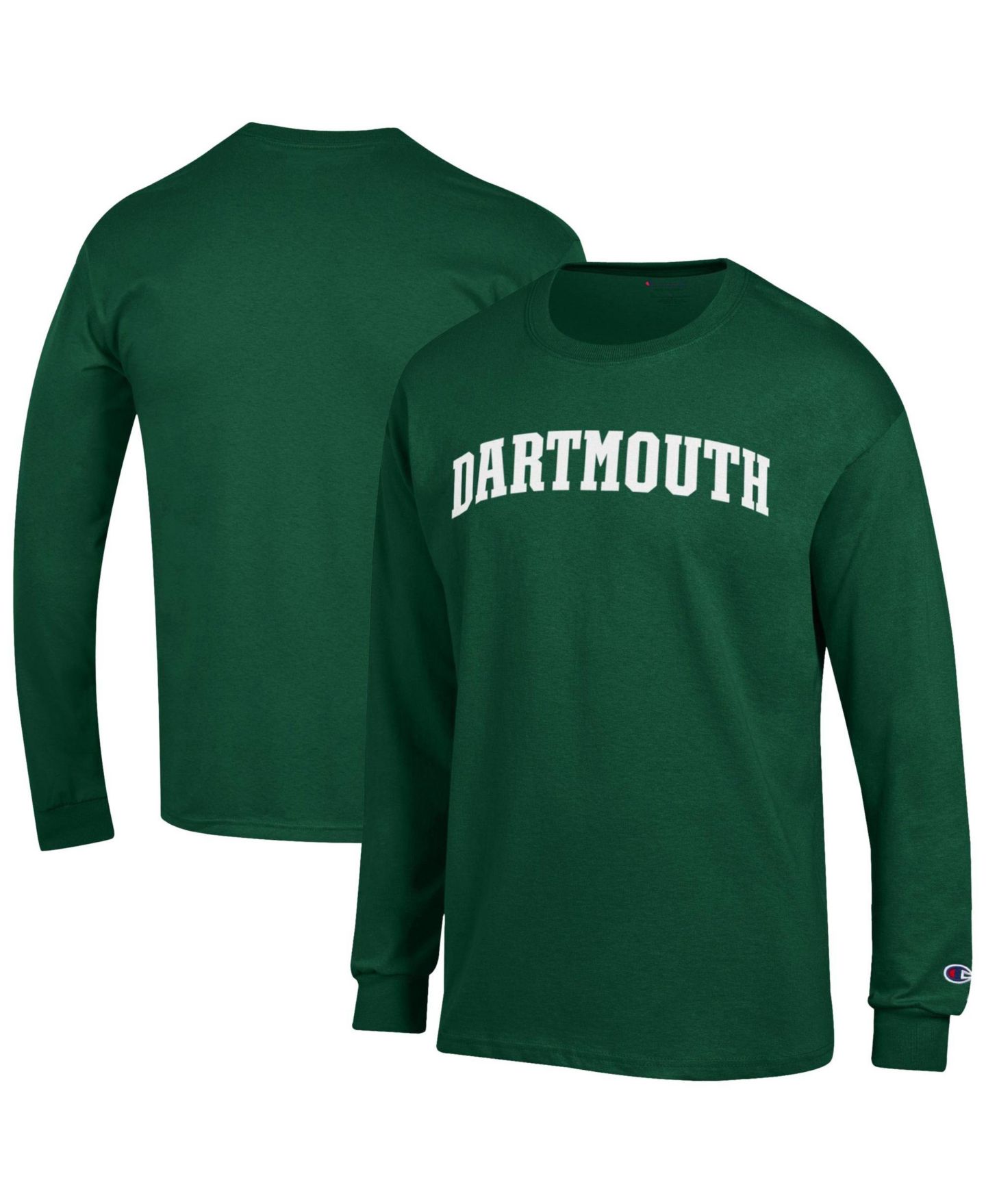 Мужская футболка Champion Green Dartmouth Big Green Basic Arch Long Sleeve — фото 1