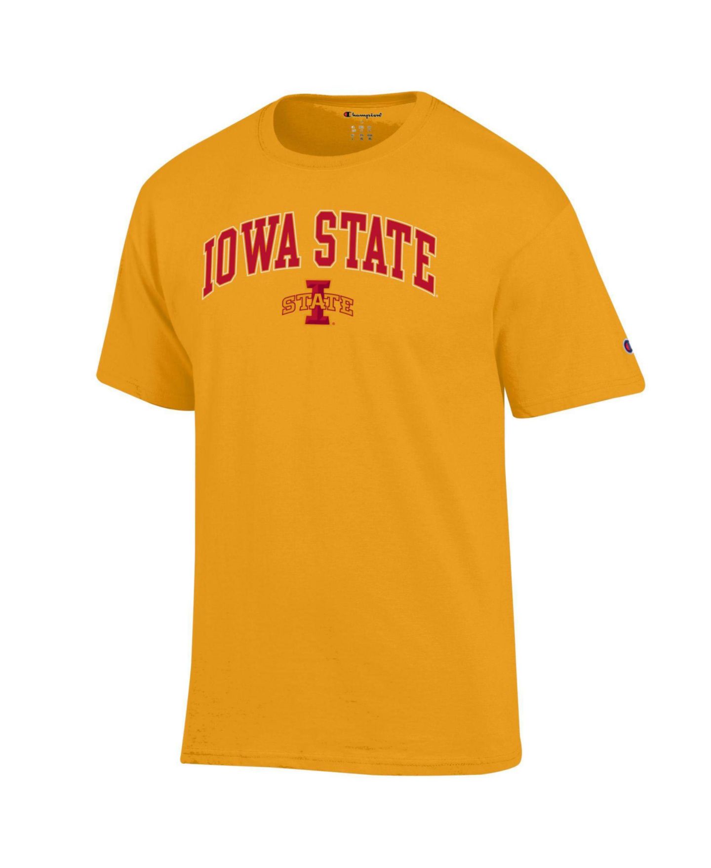 Мужская футболка Champion Cardinal Iowa State Cyclones Arch Over Logo, цвет: Чёрный — фото 6