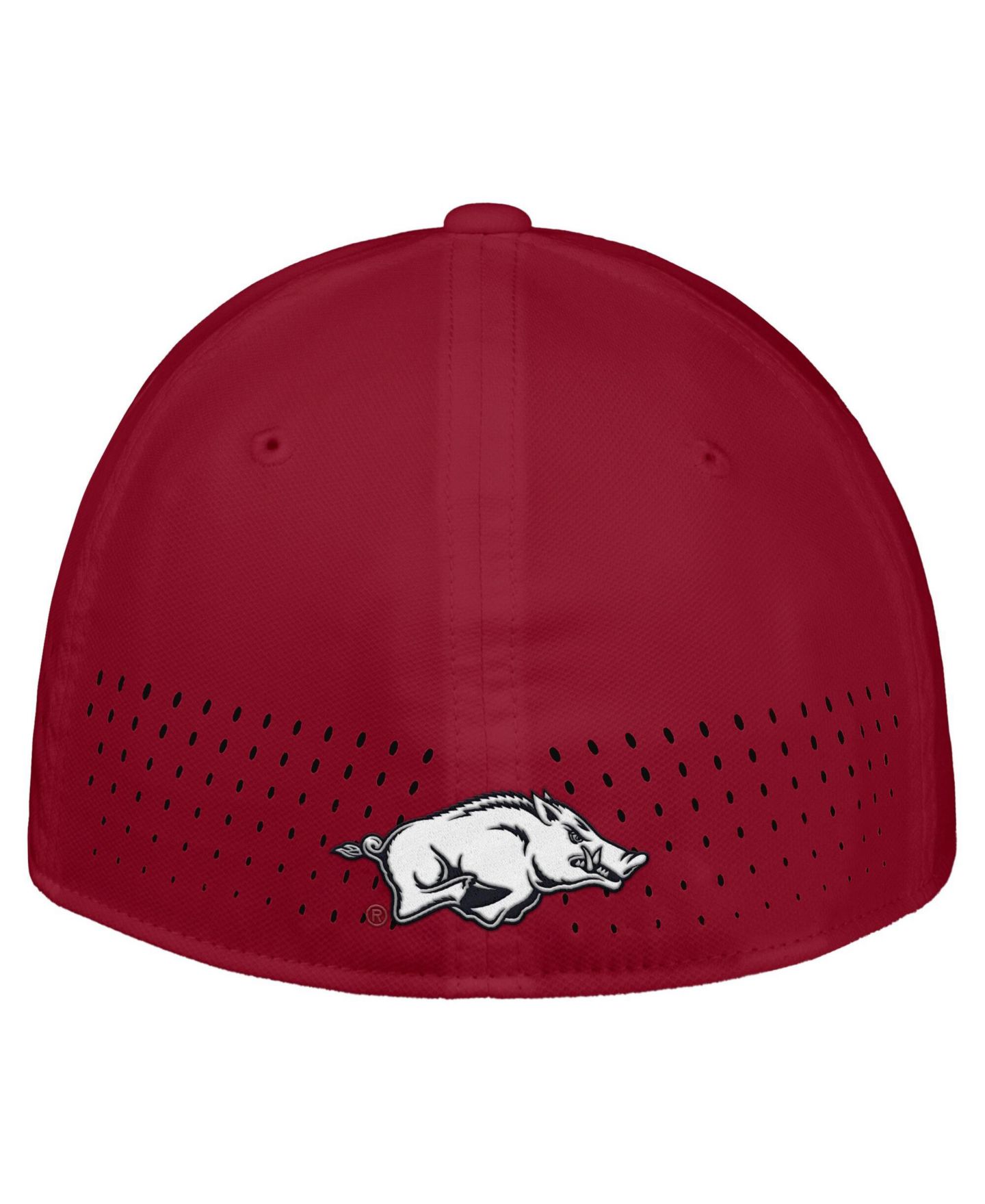 Мужской головной убор Nike Cardinal Arkansas Razorbacks 2026 On-Field AeroBill SwooshFlex Dri-FIT Hat — фото 2
