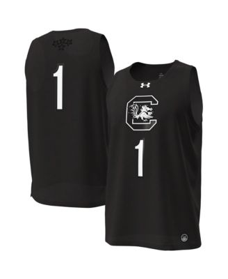 Women's Black South Carolina Gamecocks 1 Replica Basketball Jersey