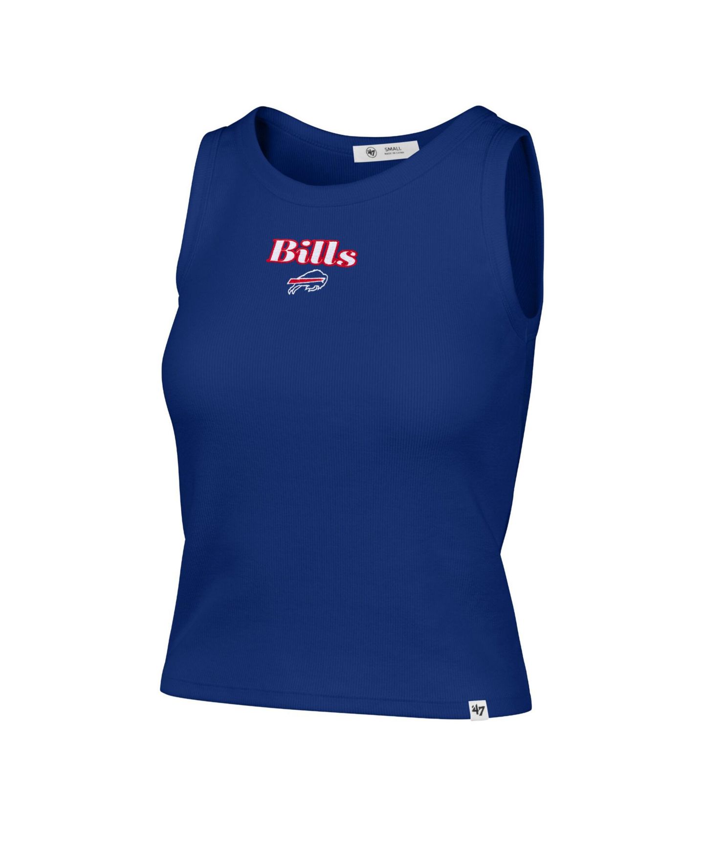 Женский топ '47 Brand Buffalo Bills Cropped Ribbed Cotton-Blend — фото 3