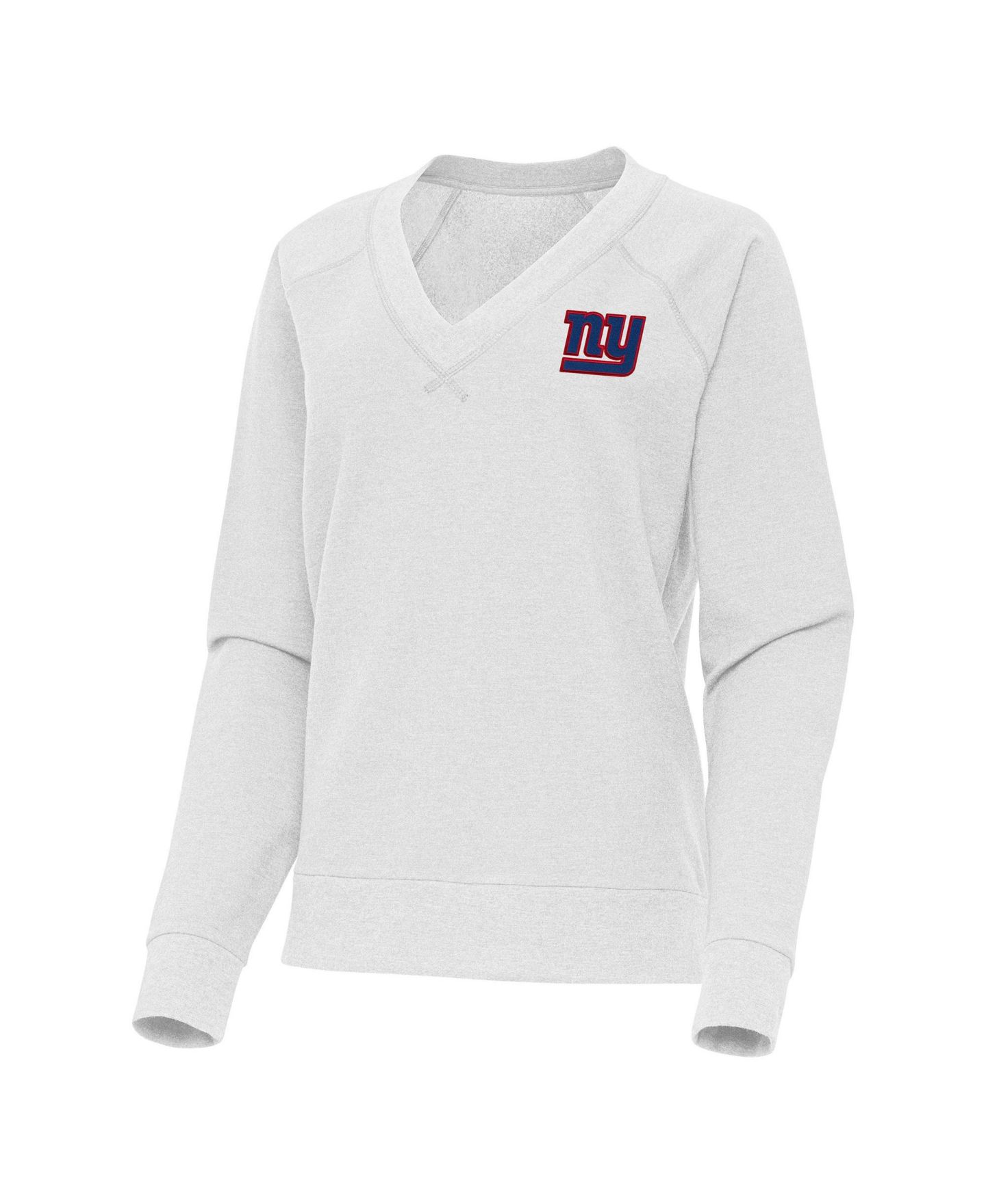 Женская футболка Antigua New York Giants Varsity Tri-Blend V-Neck Long-Sleeve — фото 2