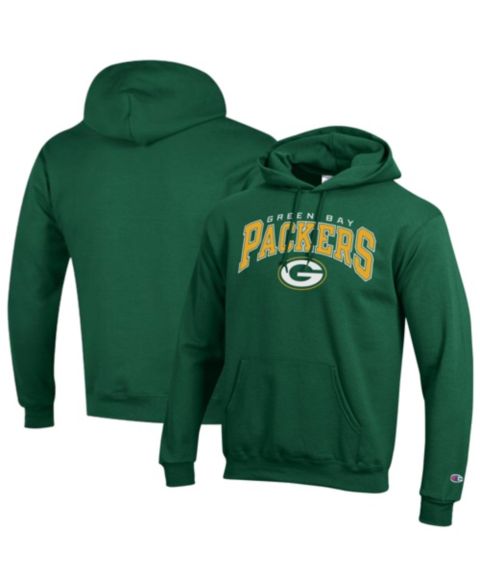 Мужское худи Champion Green Green Bay Packers Power Blend Arch over Logo