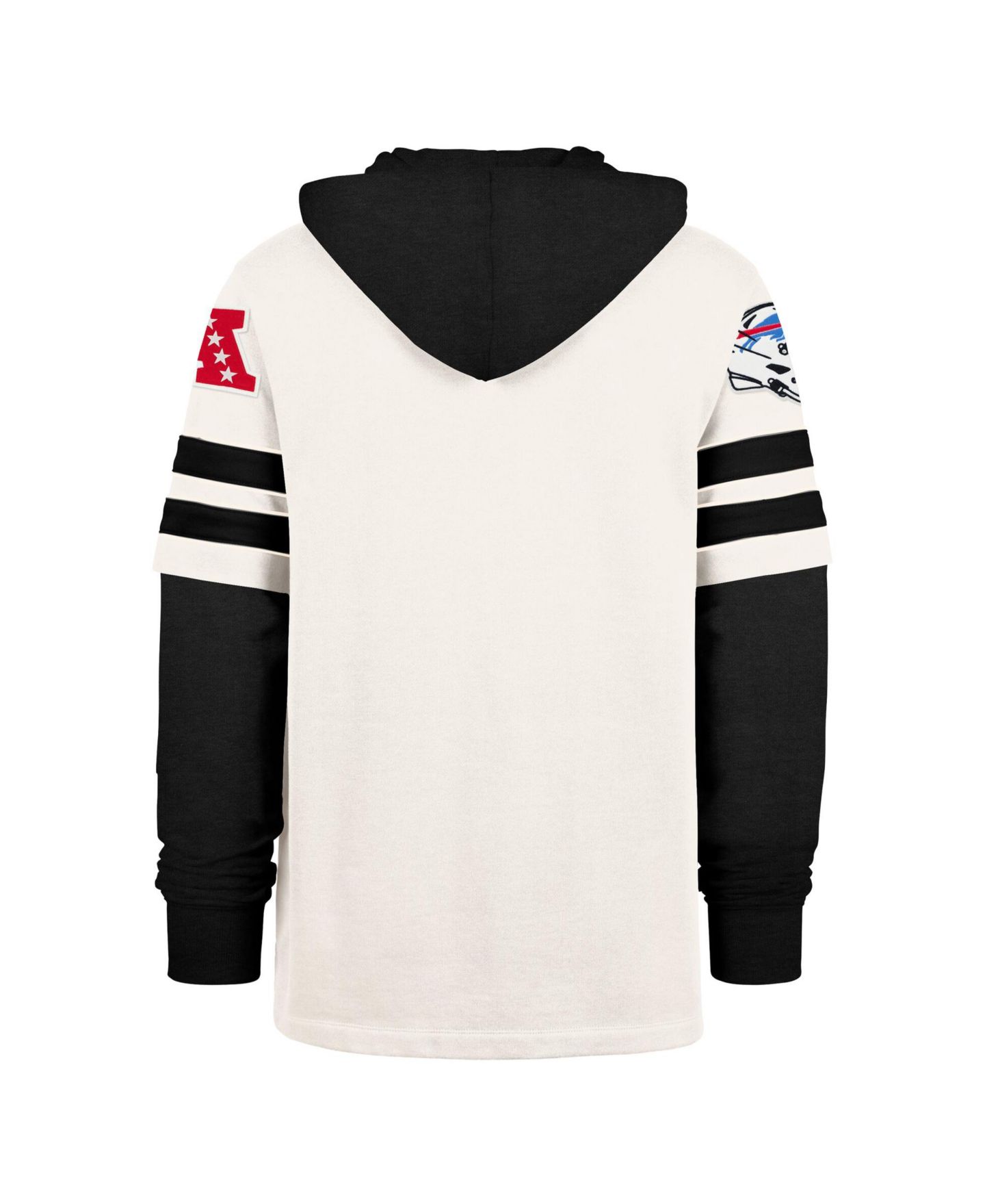 Мужские худи '47 Brand Cream Buffalo Bills Split Zone Cornerback Duo Lacer — фото 3