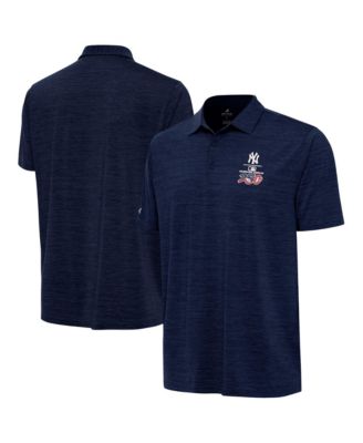 Men's Heather Navy New York Yankees Celebrating America's 250th Layout Polo Shirt