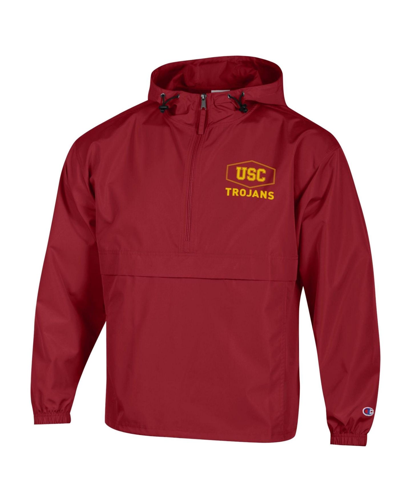 Мужская куртка Champion Cardinal USC Trojans Delay Packable Half-Zip — фото 2
