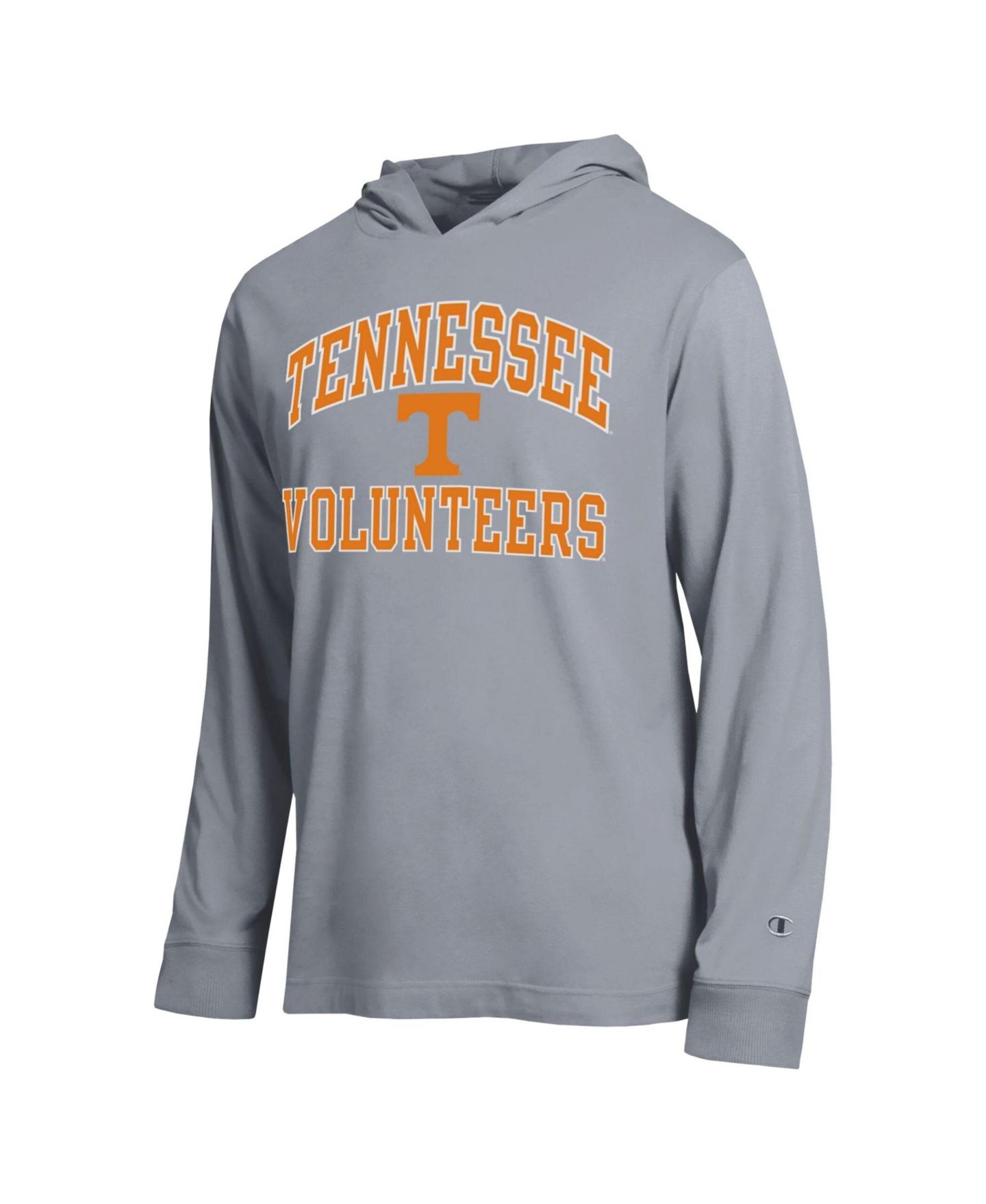 Мужская футболка Champion Heather Gray Tennessee Volunteers High Motor All-Star Long Sleeve Hooded — фото 2
